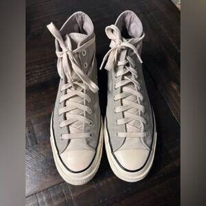 Converse x Fear Of God Essentials Chuck 70 Hi String Sneakers in Grey. Size 9.5